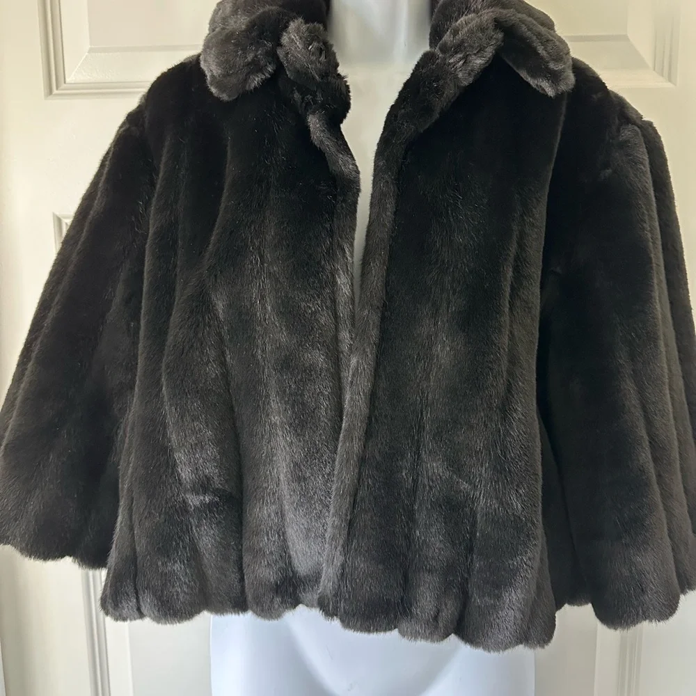 GAP Black Faux Teddy Jacket for Women - Picture 4 of 8
